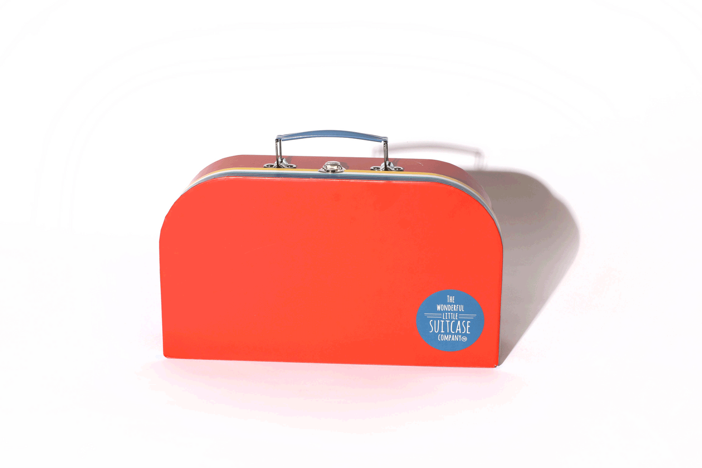 The Little Car Suitcase with Extra Stickers being added on