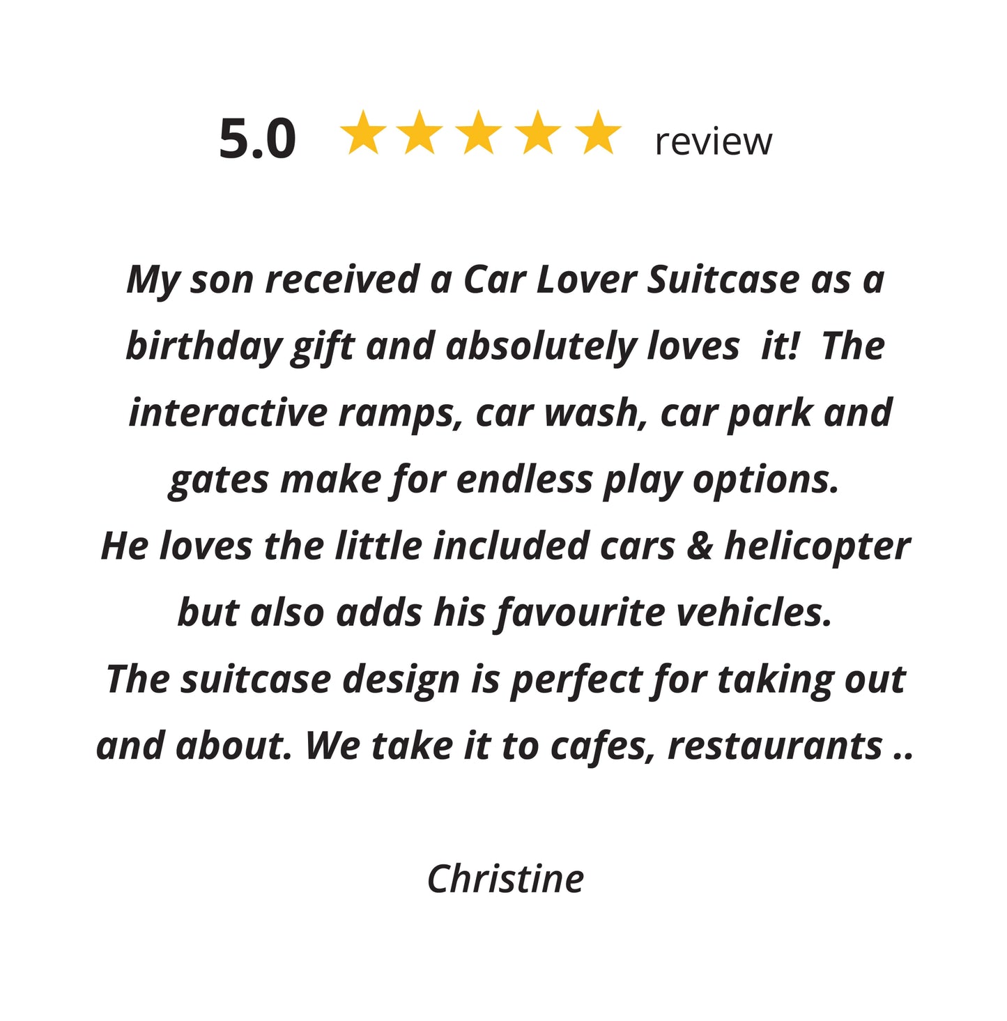 Car Lover Suitcase - Educational Kids Toy - Wonderful Little Company ™
