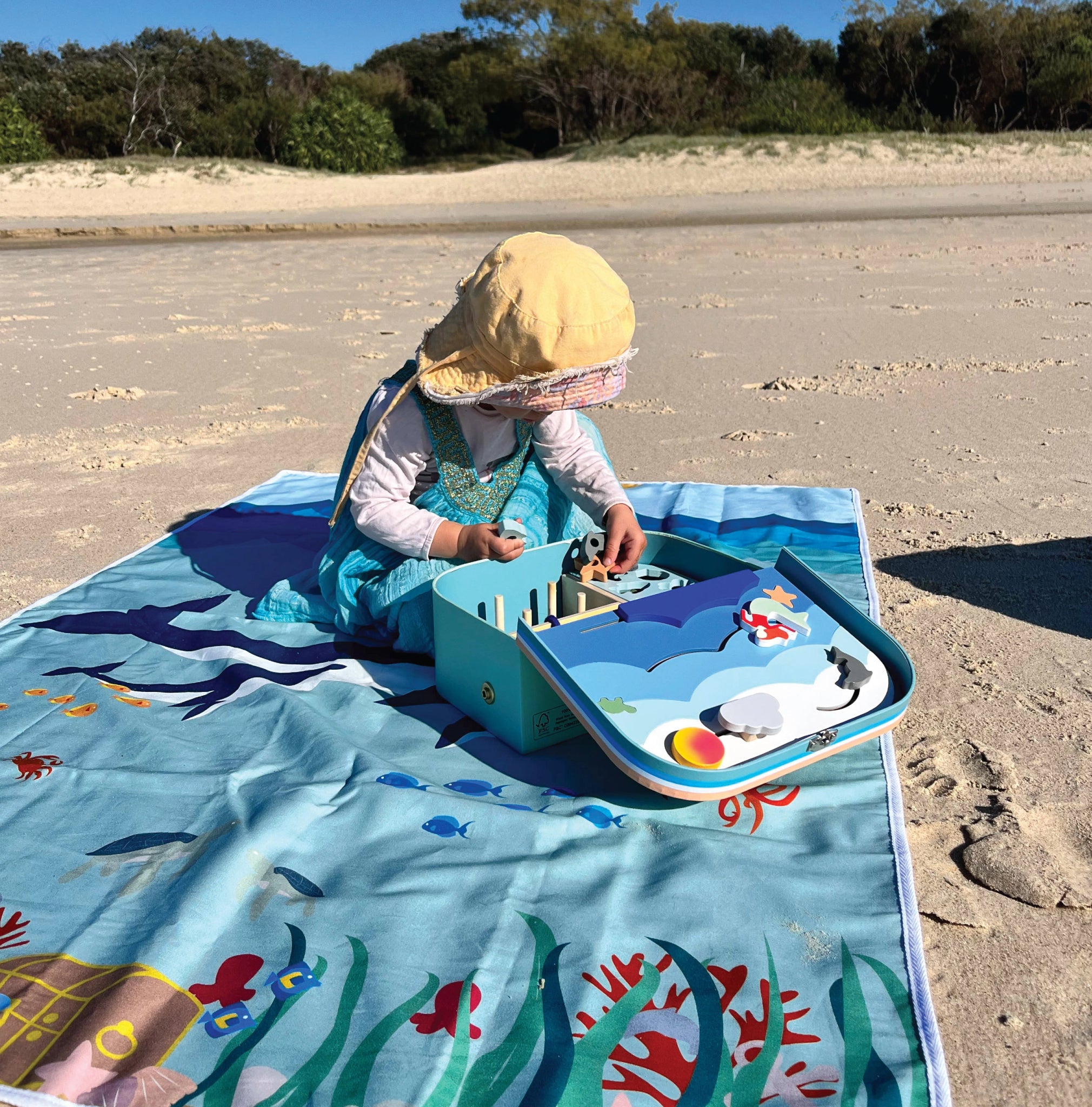 Ocean Explorer Ultimate Bundle - Suitcase + Playmat + Memory Game - Wonderful Little Company ™