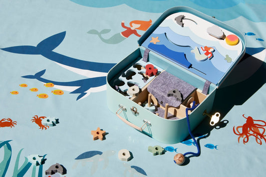 Ocean Suitcase/ rPet Playmat Bundle Offer - Wonderful Little Company ™