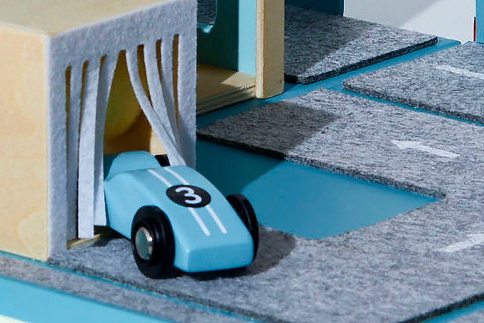 Racing Car: #3  (1 Wooden Car), FSC sustainable timber, non-toxic paint