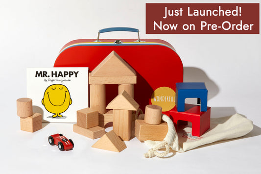 My First Wooden Blocks Suitcase - for Toddlers aged 1-3 years