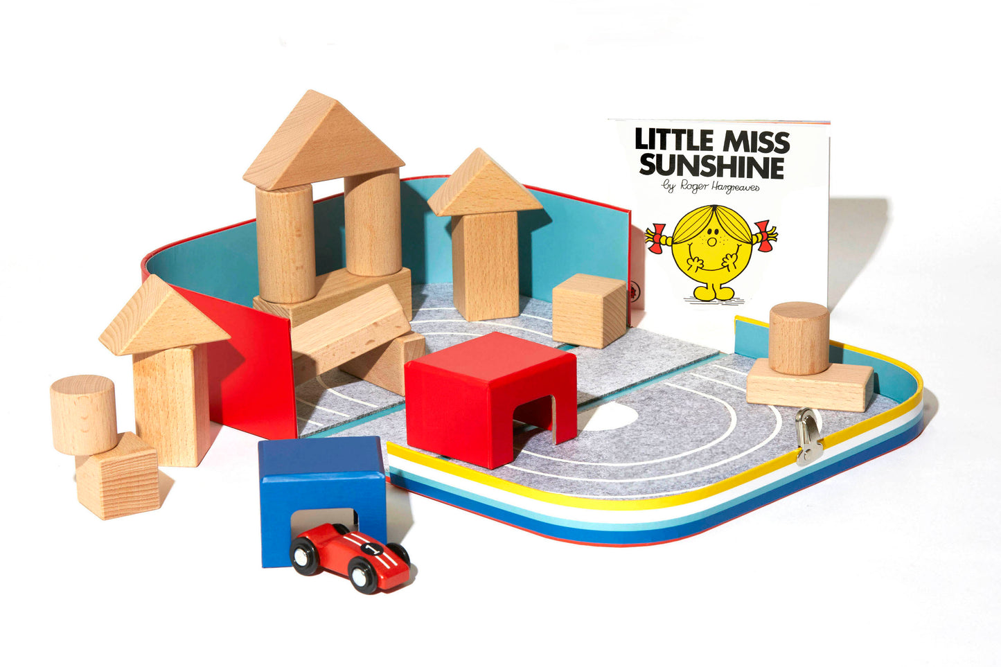 My First Wooden Blocks Suitcase – Fold-Out Play Set with Large Wooden Blocks (12+ Months)