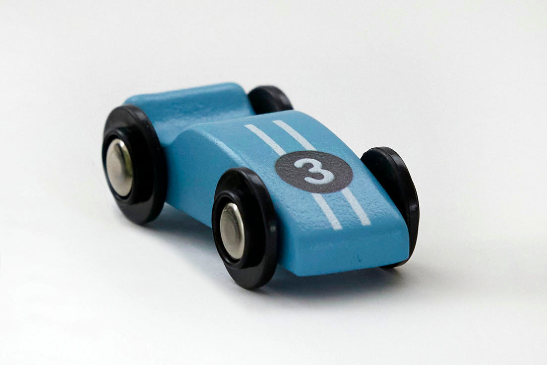 Racing Car: #3  (1 Wooden Car), FSC sustainable timber, non-toxic paint