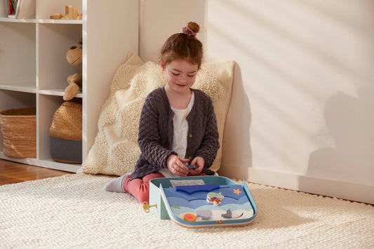 Ocean Explorer Suitcase - Portable Sensory Toy for Toddlers and Preschoolers 2-3+