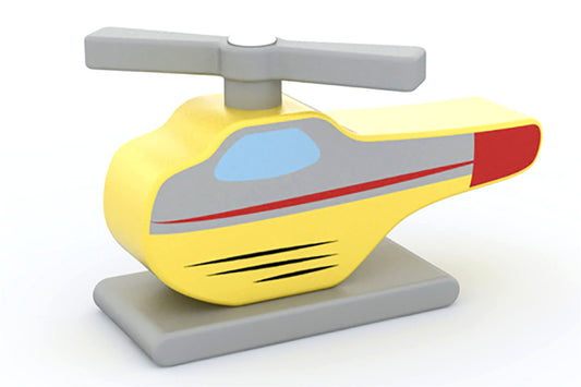 Retro Wooden Helicopter - FSC Timber, Non-toxic paint