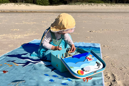 Ocean Explorer Ultimate Bundle Special - Suitcase + Personalisation + Playmat + Memory Game (Save $78) Ages 2-3+