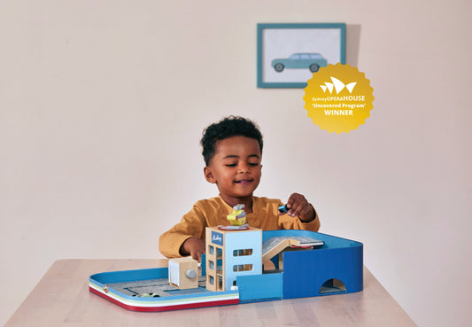 Car Lover Suitcase - Portable Wooden Car Set for Ages 3+