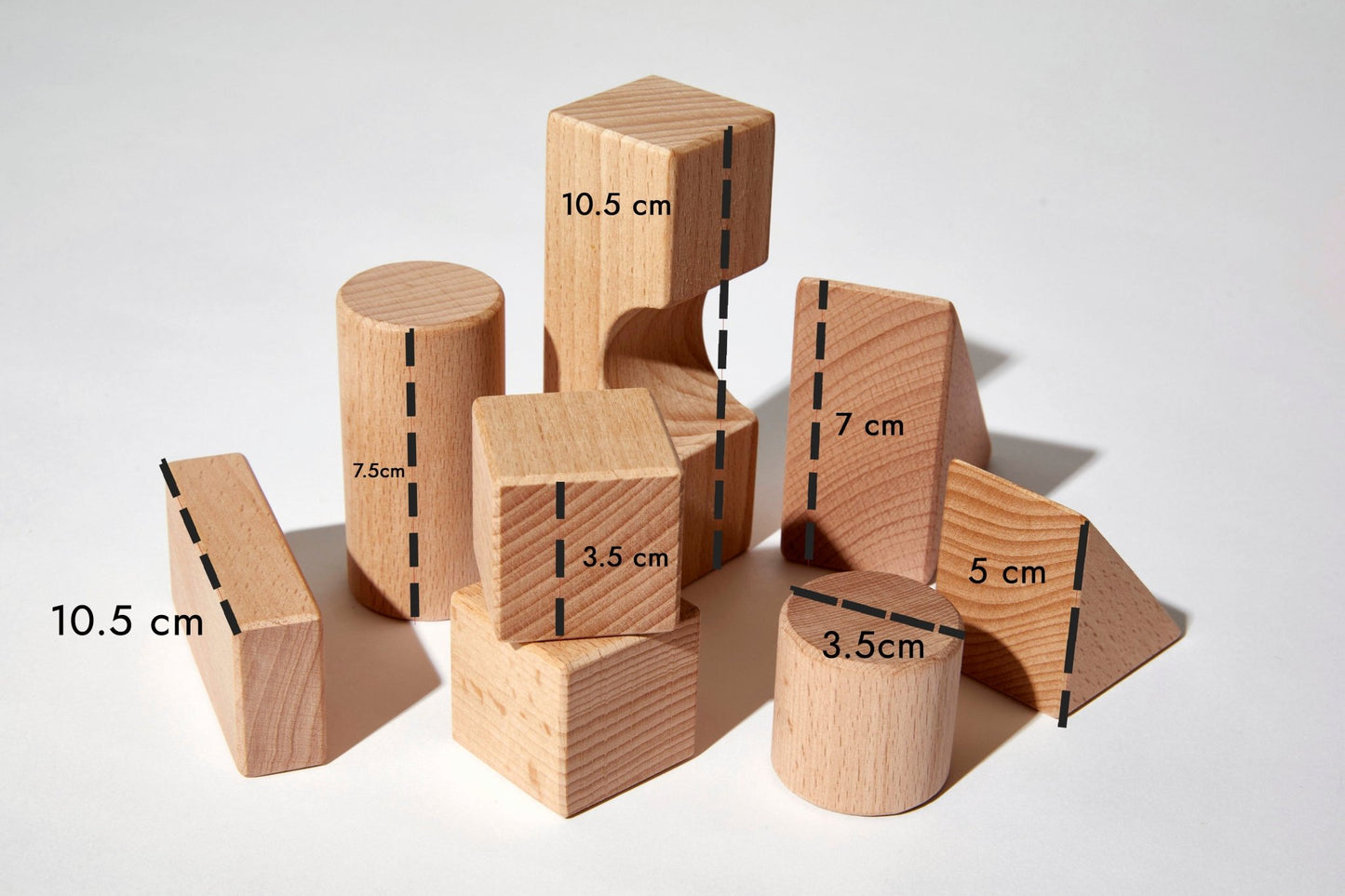 My First Wooden Blocks Suitcase - for Toddlers aged 1 - 3 years - Wonderful Little Company ™