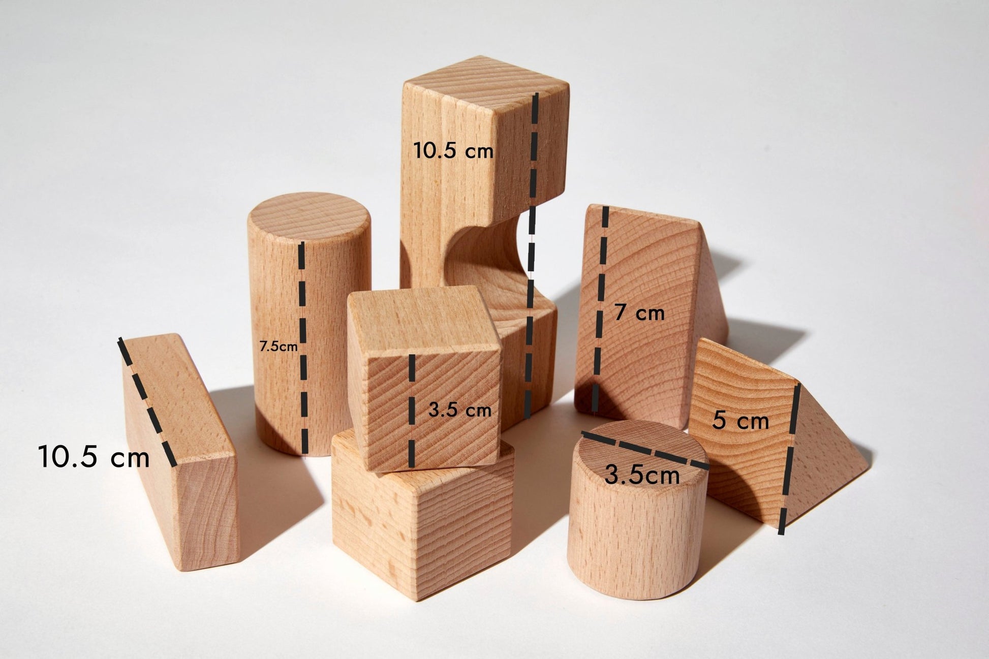 My First Wooden Blocks Suitcase - for Toddlers aged 1 - 3 years - Wonderful Little Company ™